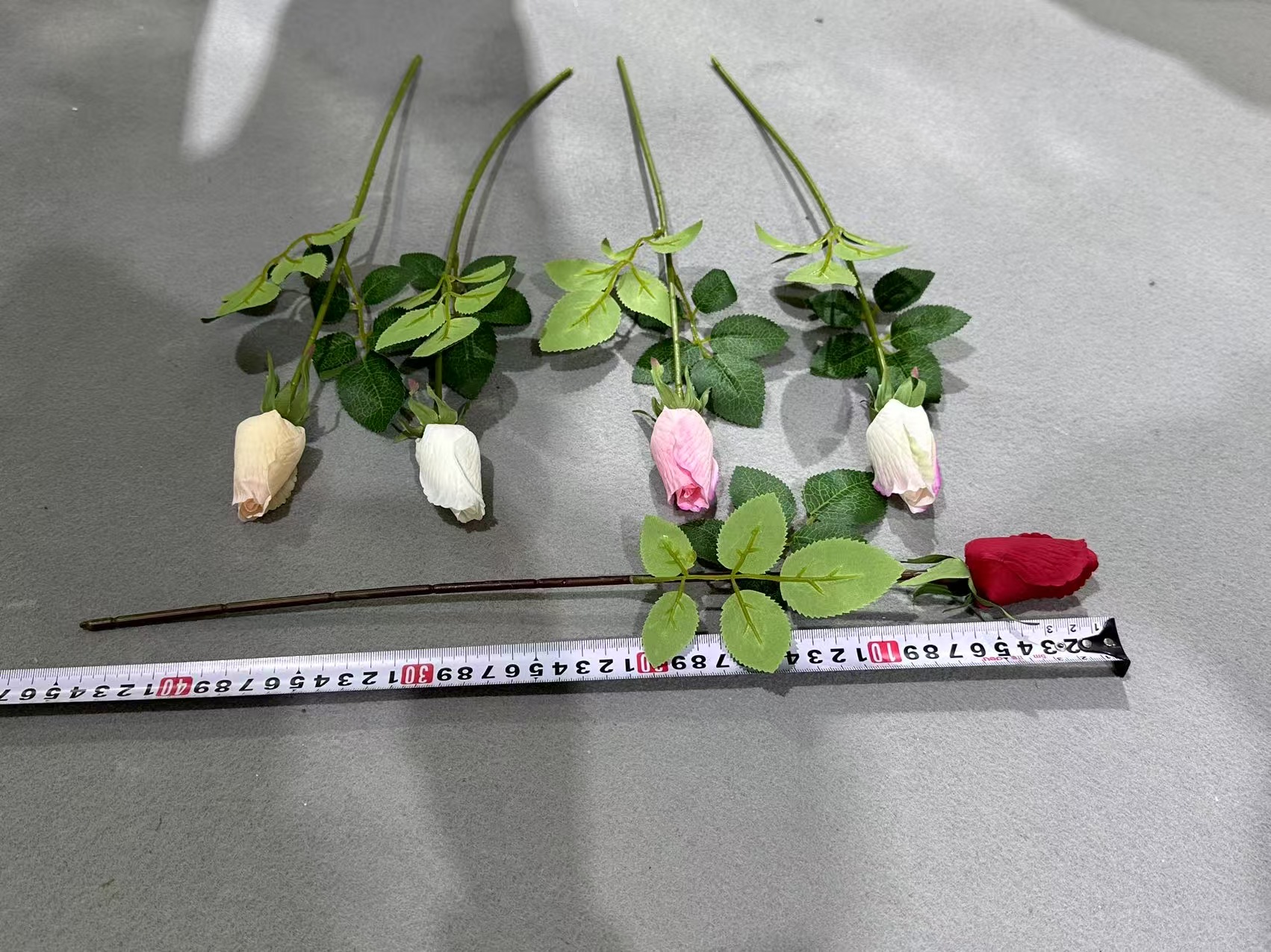 ZG-31 Real touch single stem flower rose bud