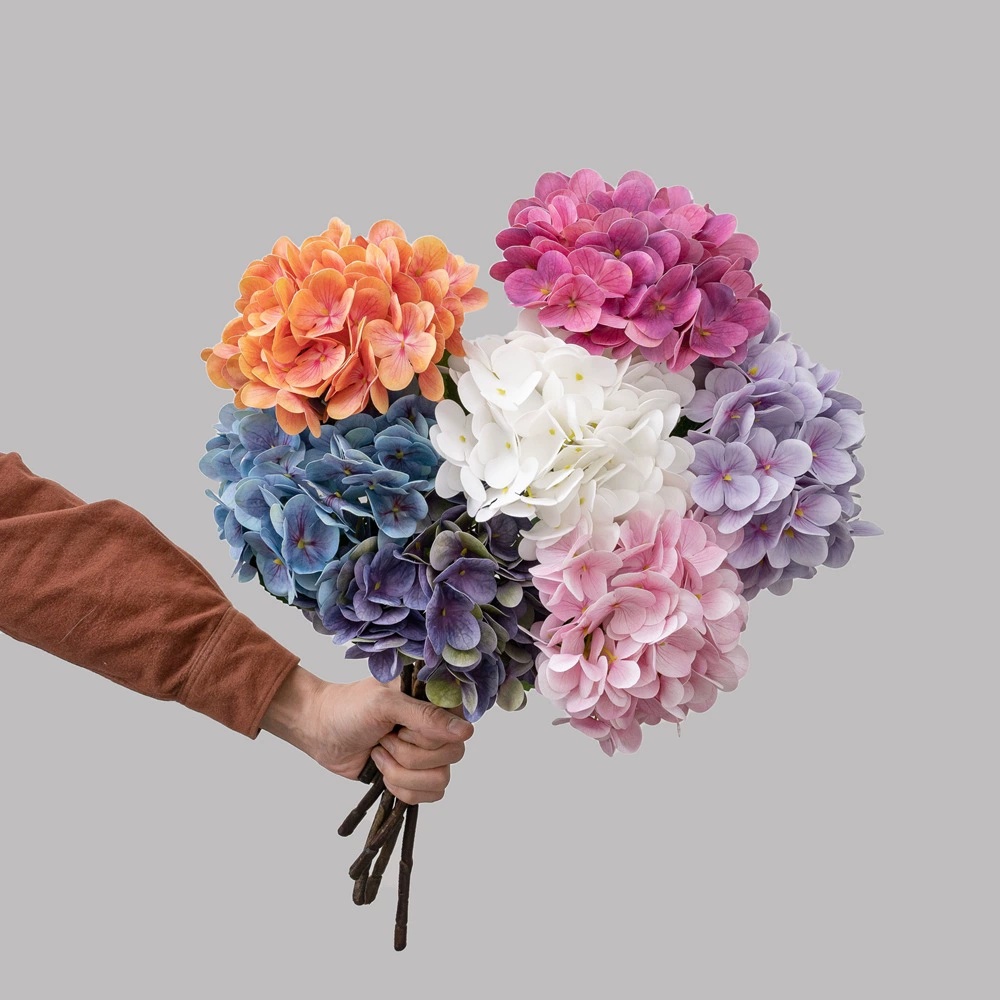 DYH-03 46.5cm Latex real touch hydrangea