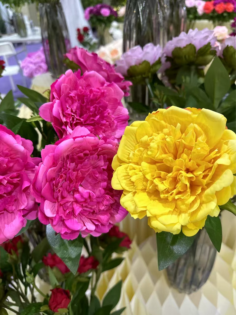ZG-49 Real touch single stem peony