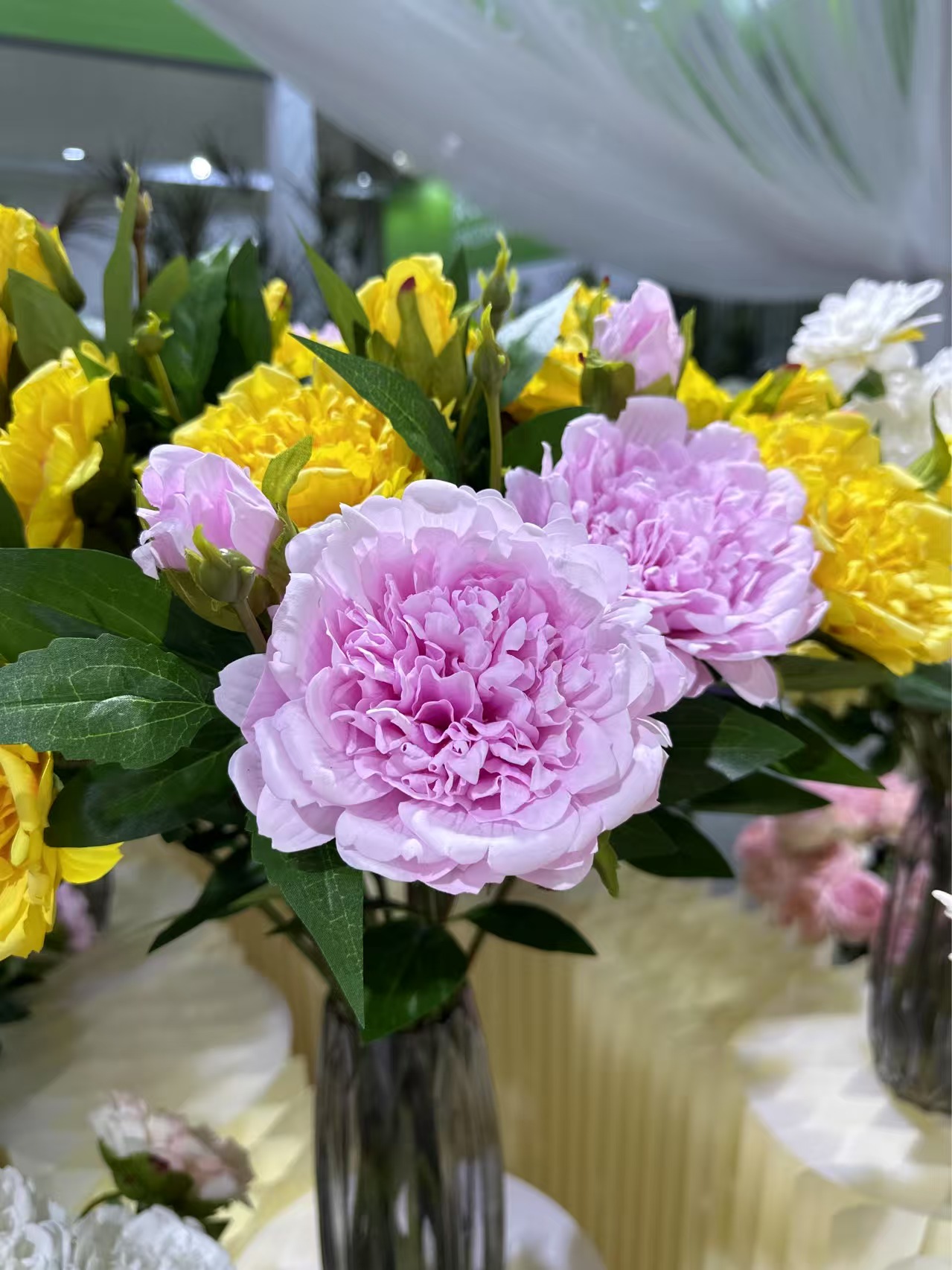 ZG-48 2heads real touch peony