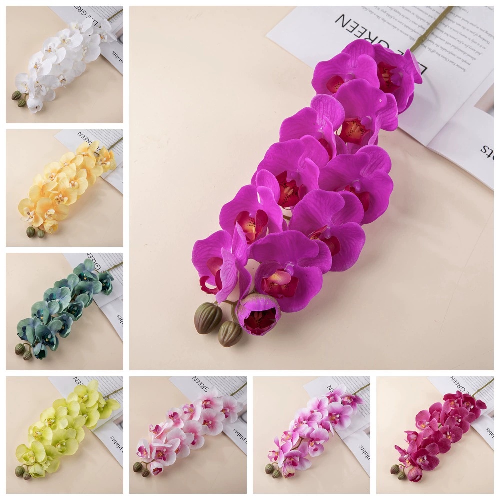 DYP 72cm 11heads latex real touch Phalaenopsis Orchid