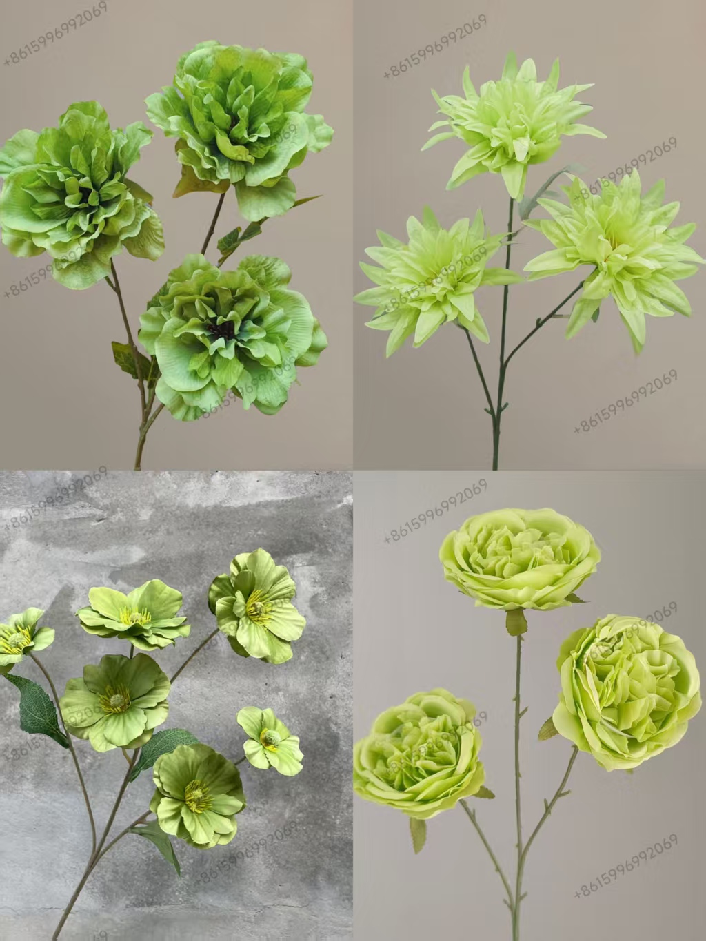 YMR-11  Green series Artificial flower for decoration