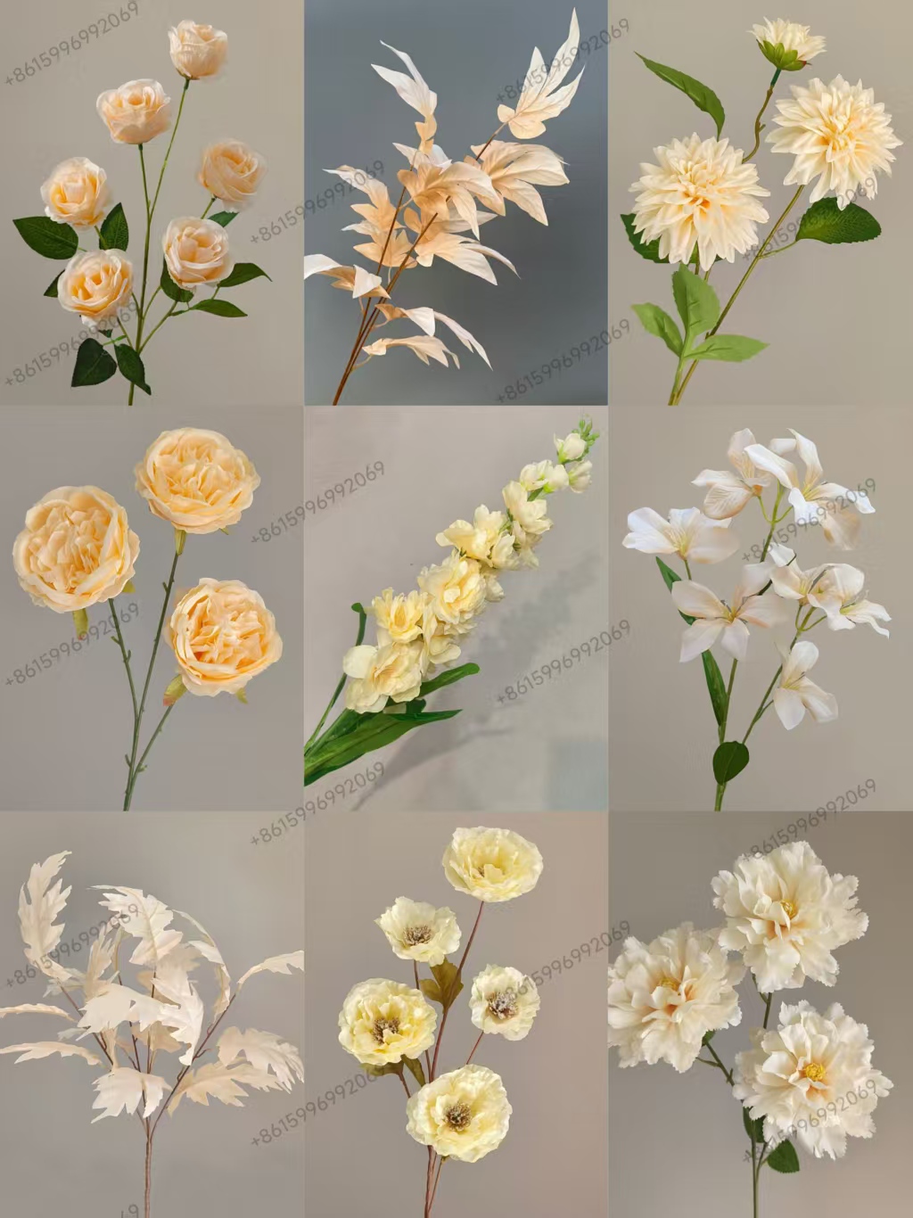 YMR-07  Champagne series Artificial flower for decoration