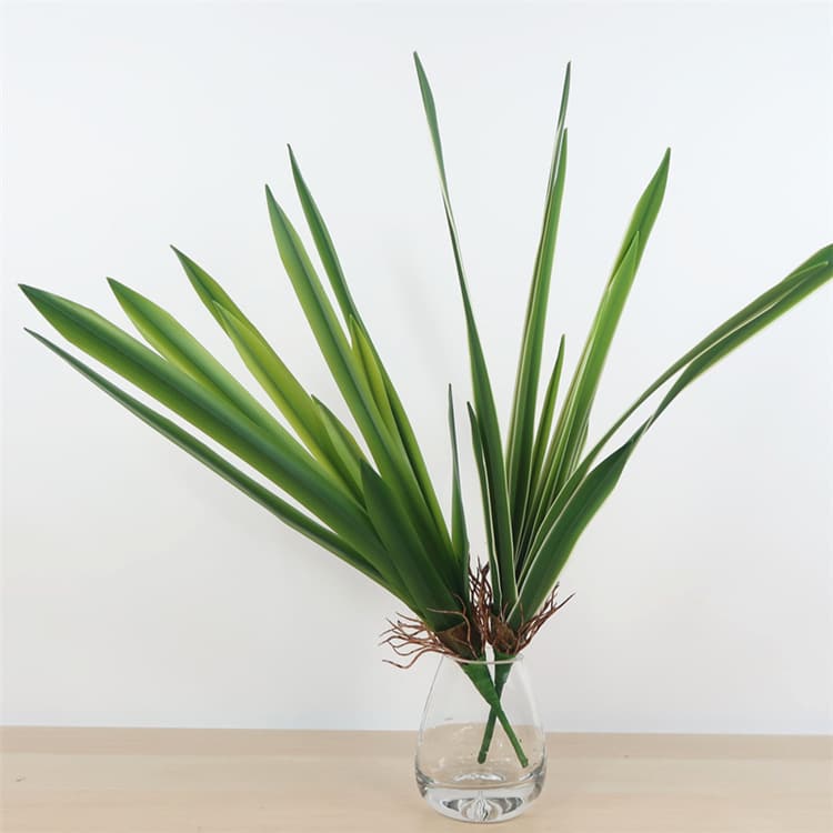 QM-08  52cm soft glue real touch Phalaenopsis Orchid leaves