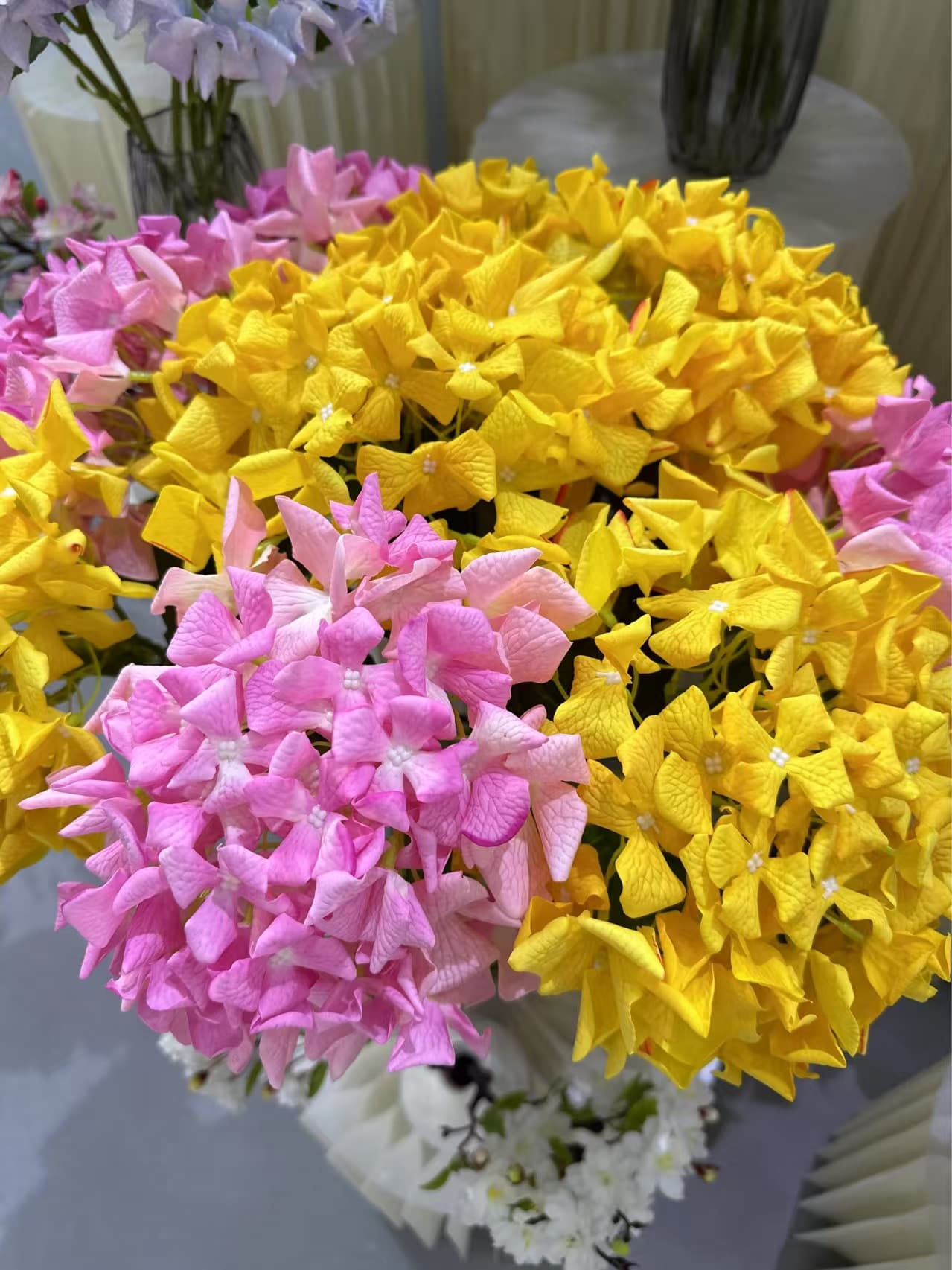 ZG-43 63cm Moisturizing real touch single head hydrangea