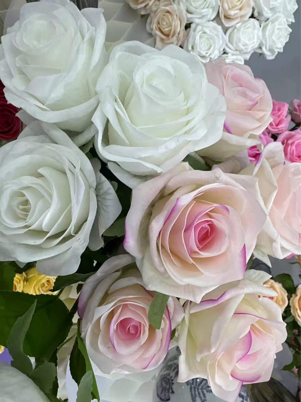 ZG-01 Real touch single stem roses