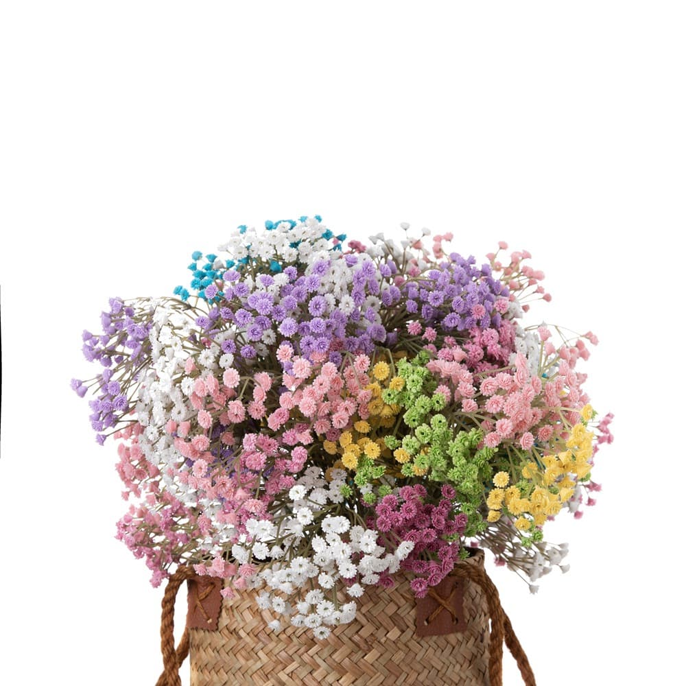 DYB-02  65cm 2branches 90heads  soft glue artificial babysbreath