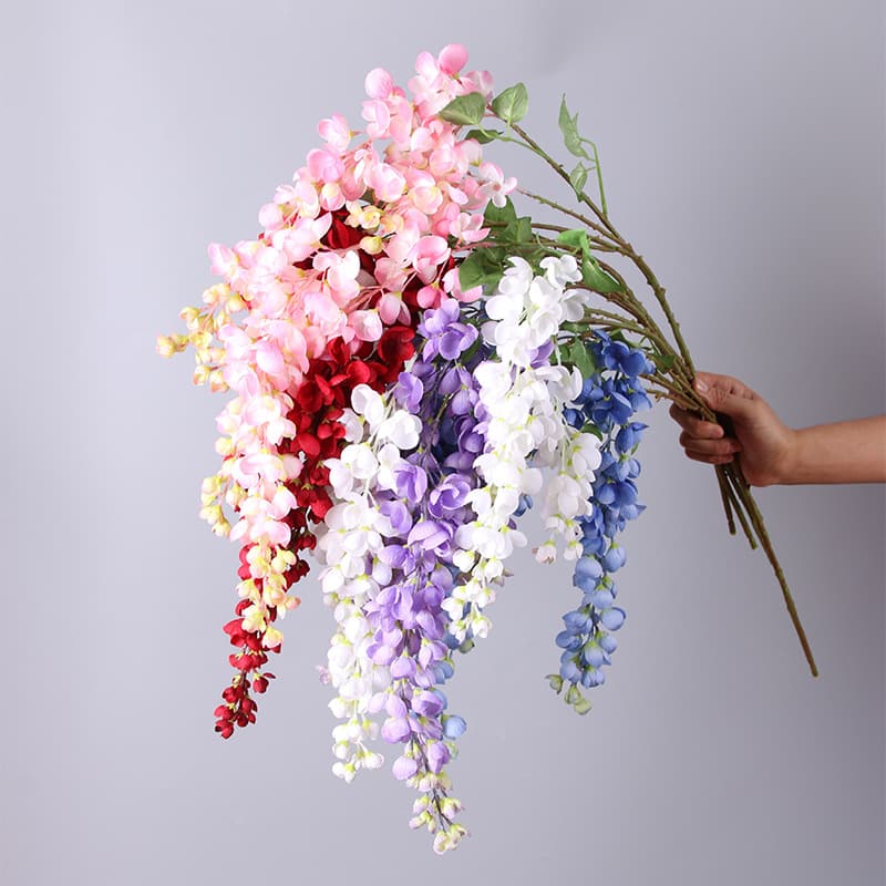 W-01  120cm 5 branches Wisteria