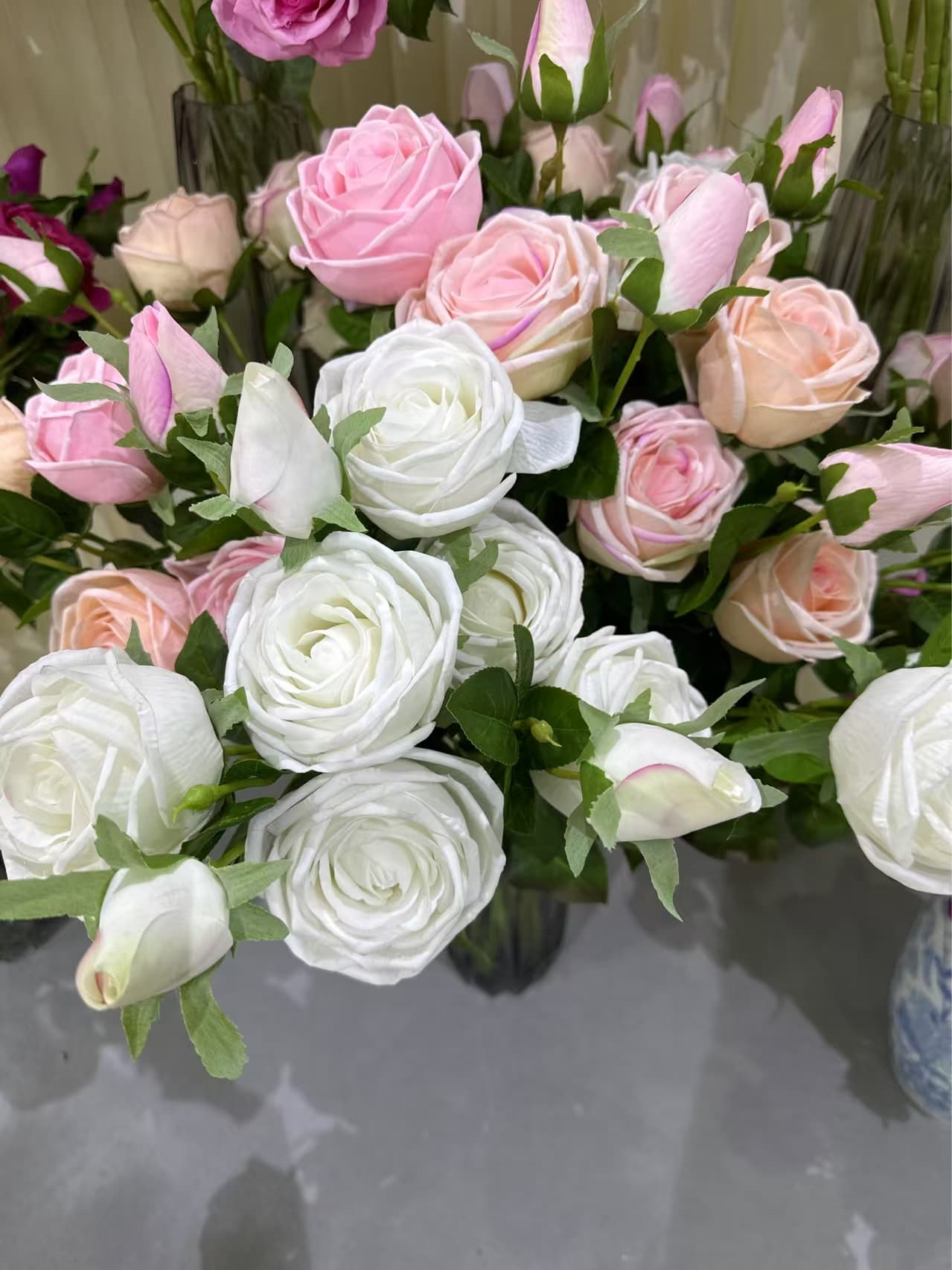ZG-11 3heads real touch roses