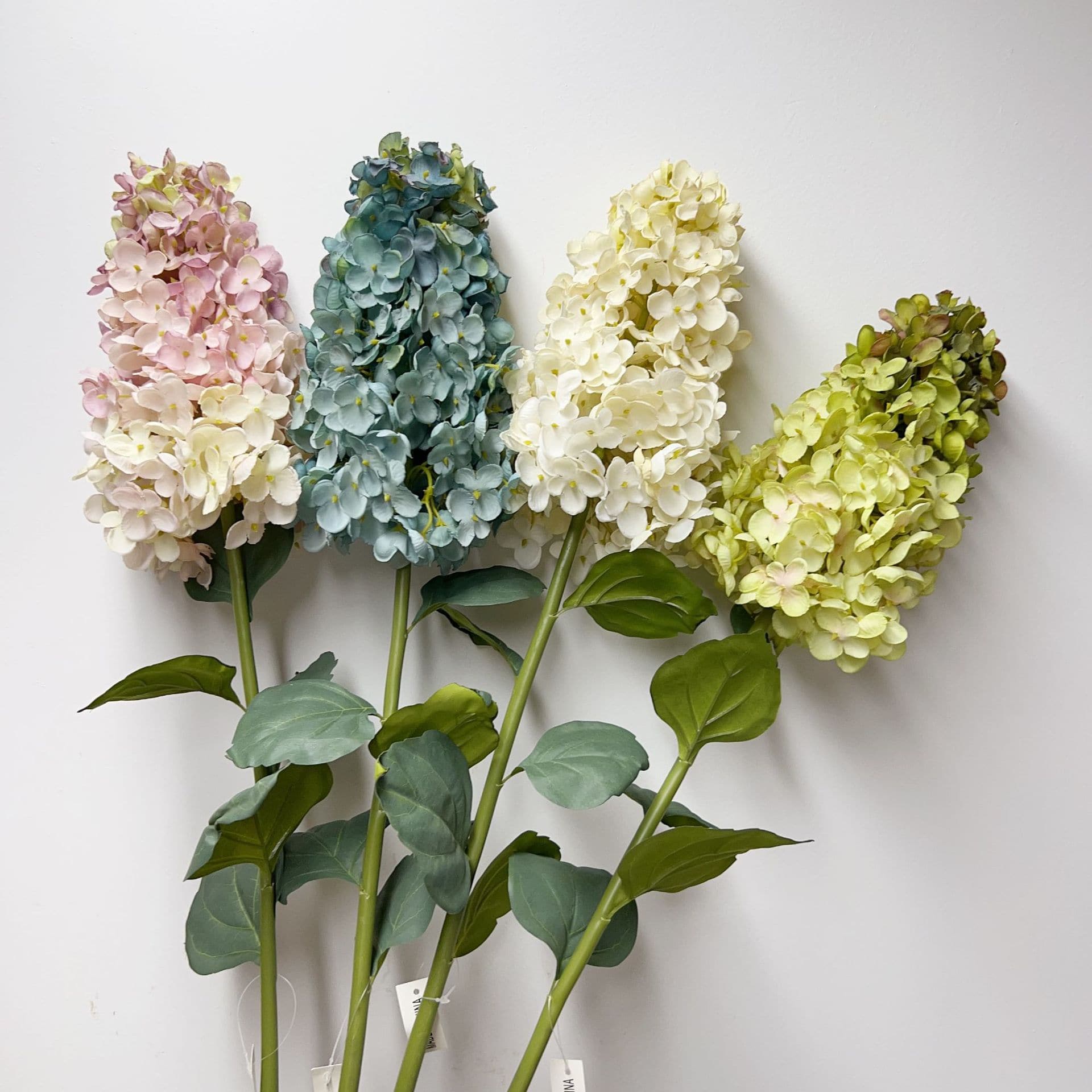 HA-04  90cm Single Stem Gradient Silk Artificial Hydrangea Flowers Wedding Faux Hydrangea Stem