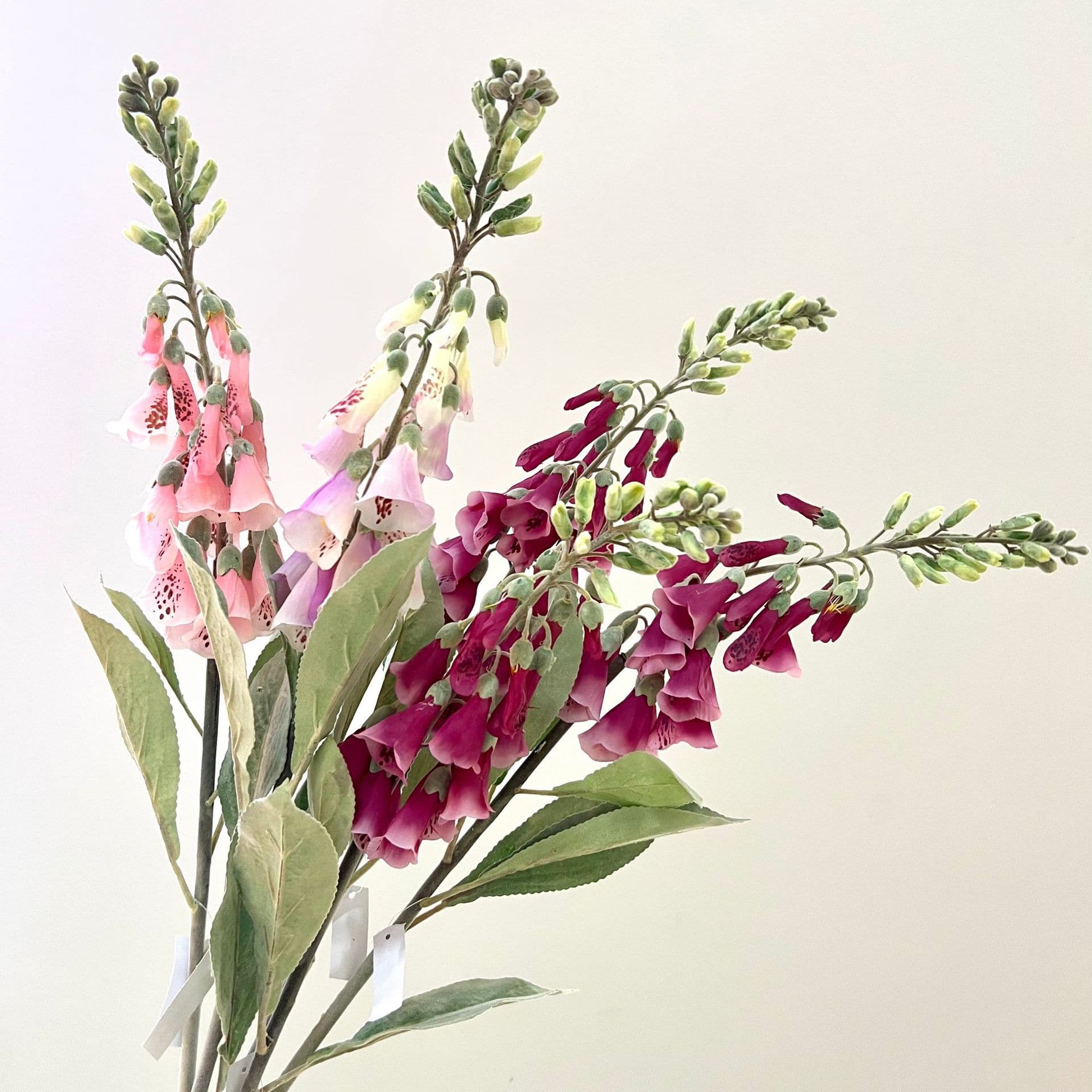 HA-09 Artificial Outdoor Decorative Foxglove Bell Flower Digitalis Flower Arrangements for Home Balcony Wedding Decor