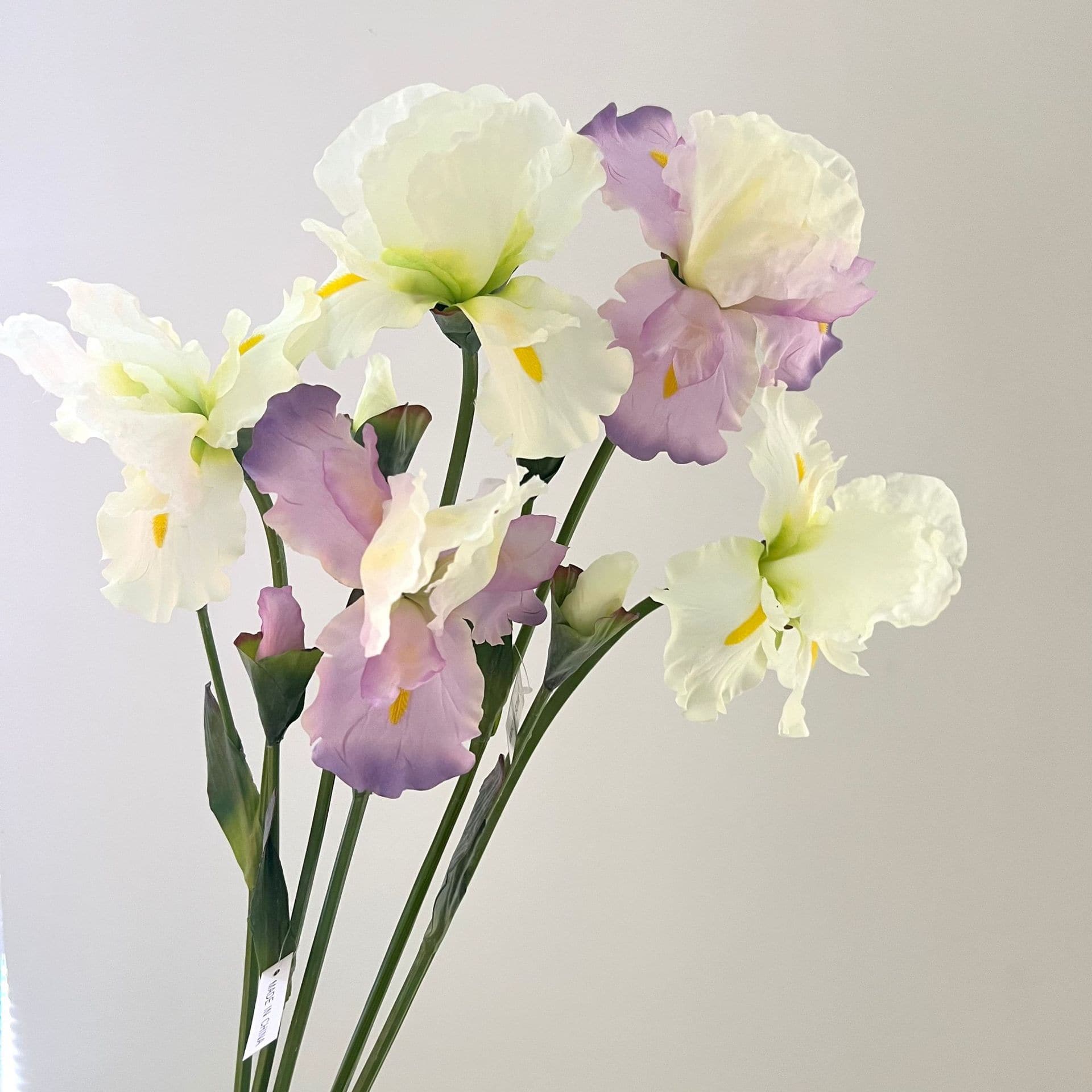 HA-02 78cm Artificial Iris Flower Violet Orchid Vanda Iris Silk Flowers for Bridal Bouquet