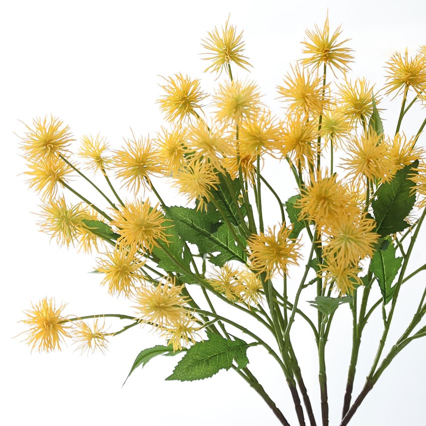 HA-40 60cm 10heads Modern Style Artificial Flower Wedding Decoration 10 Vanilla Balls