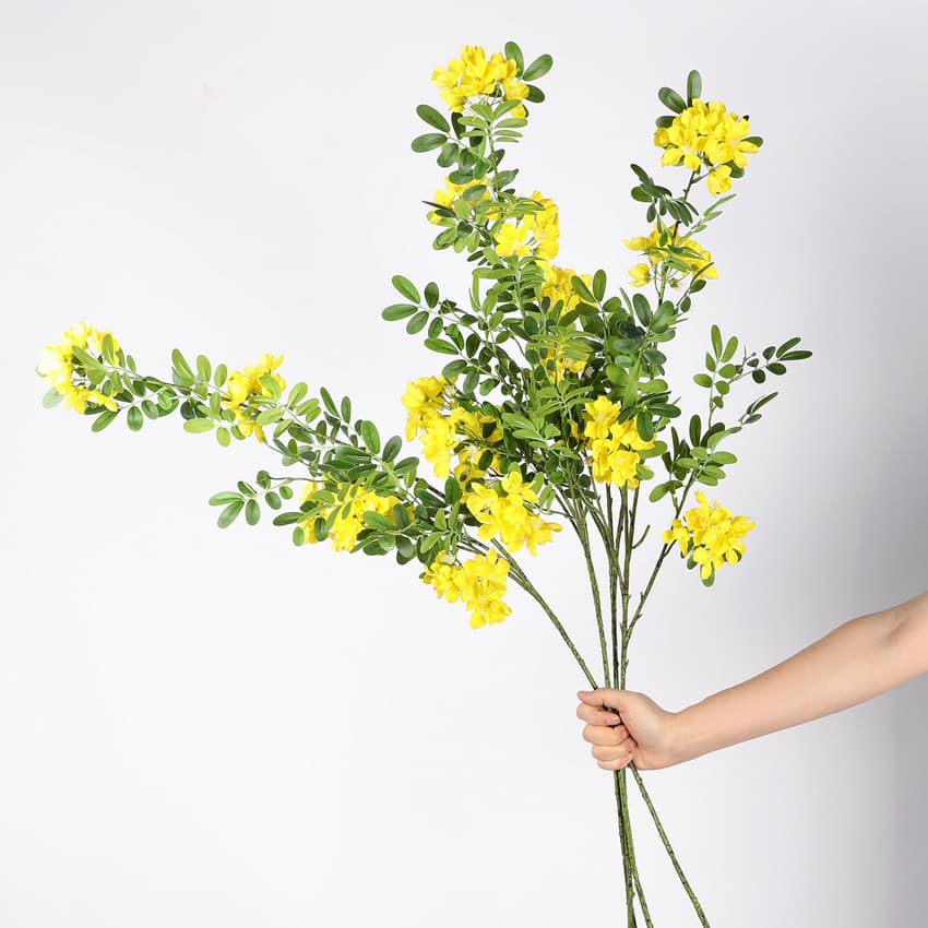 HA-22 104cm 3D printing Artificial Greenery Stems Branches with Leaves for Shop Garden Office Home Vase Kitchen Table Farmhouse Window Box Decoration