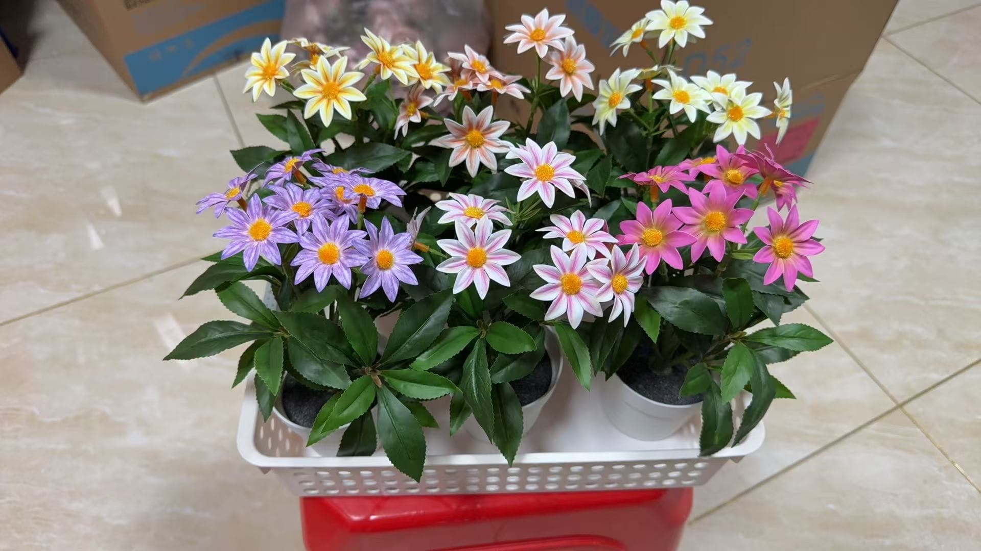 AP-05 Artificial flower mini potted 